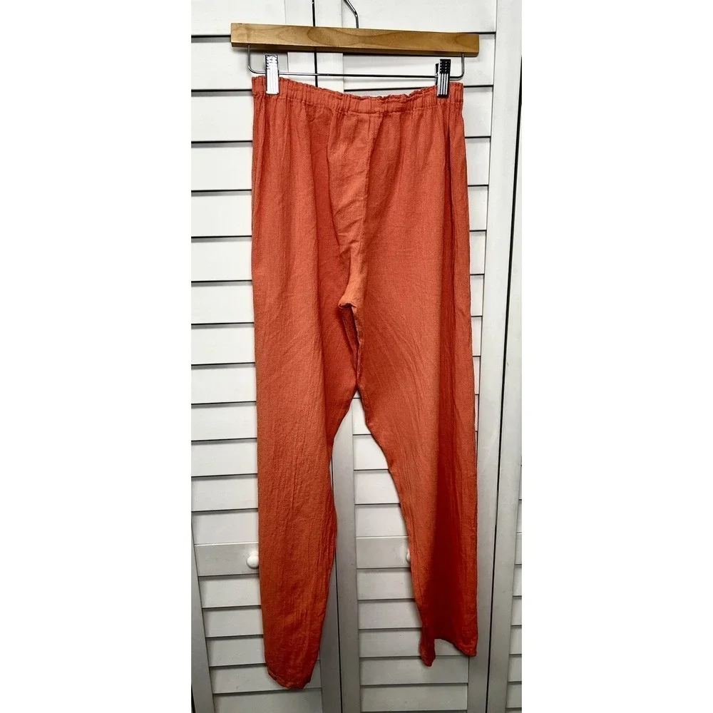 Oh My Gauze 100% Cotton Pull On Pants Casual Resort Beach Women's Size S/M - Picture 8 of 8